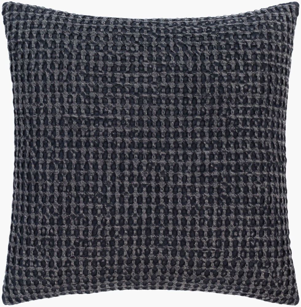 Waffle Accent Pillow Down, Decorative Pillow by Surya, 20" length x 20" width