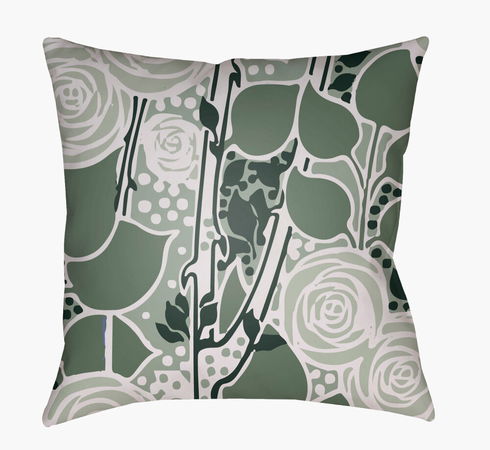 Chinoiserie Floral Accent Pillow