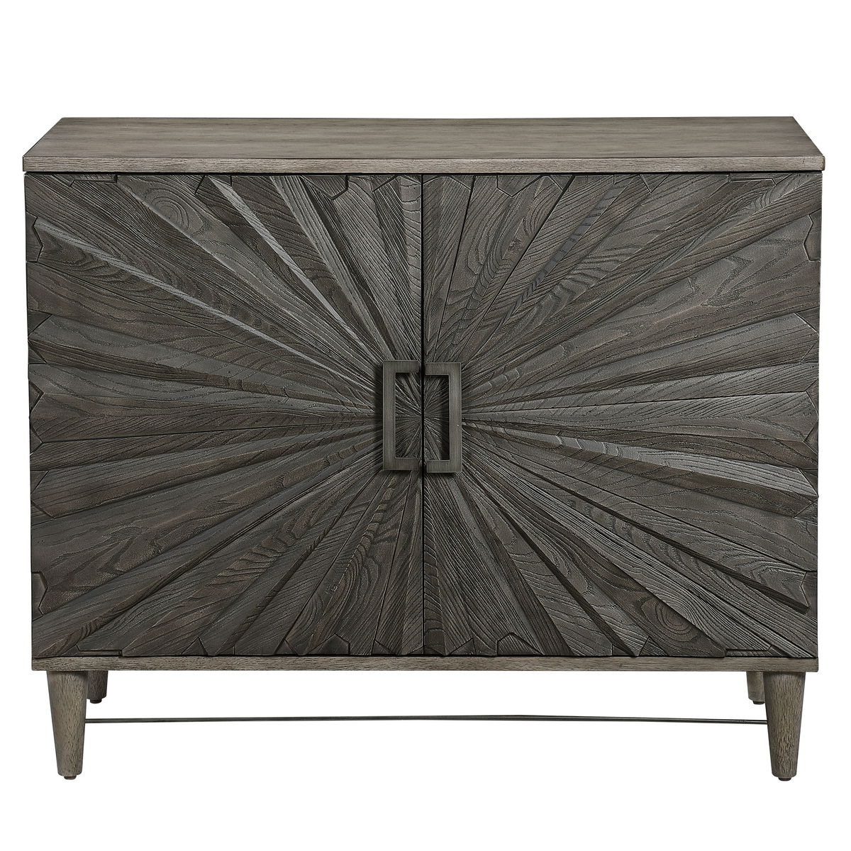 Shield Gray Oak 2 Door Cabinet, Cabinets & Chest by Uttermost, 40" width x 32" height x 18" depth View 1