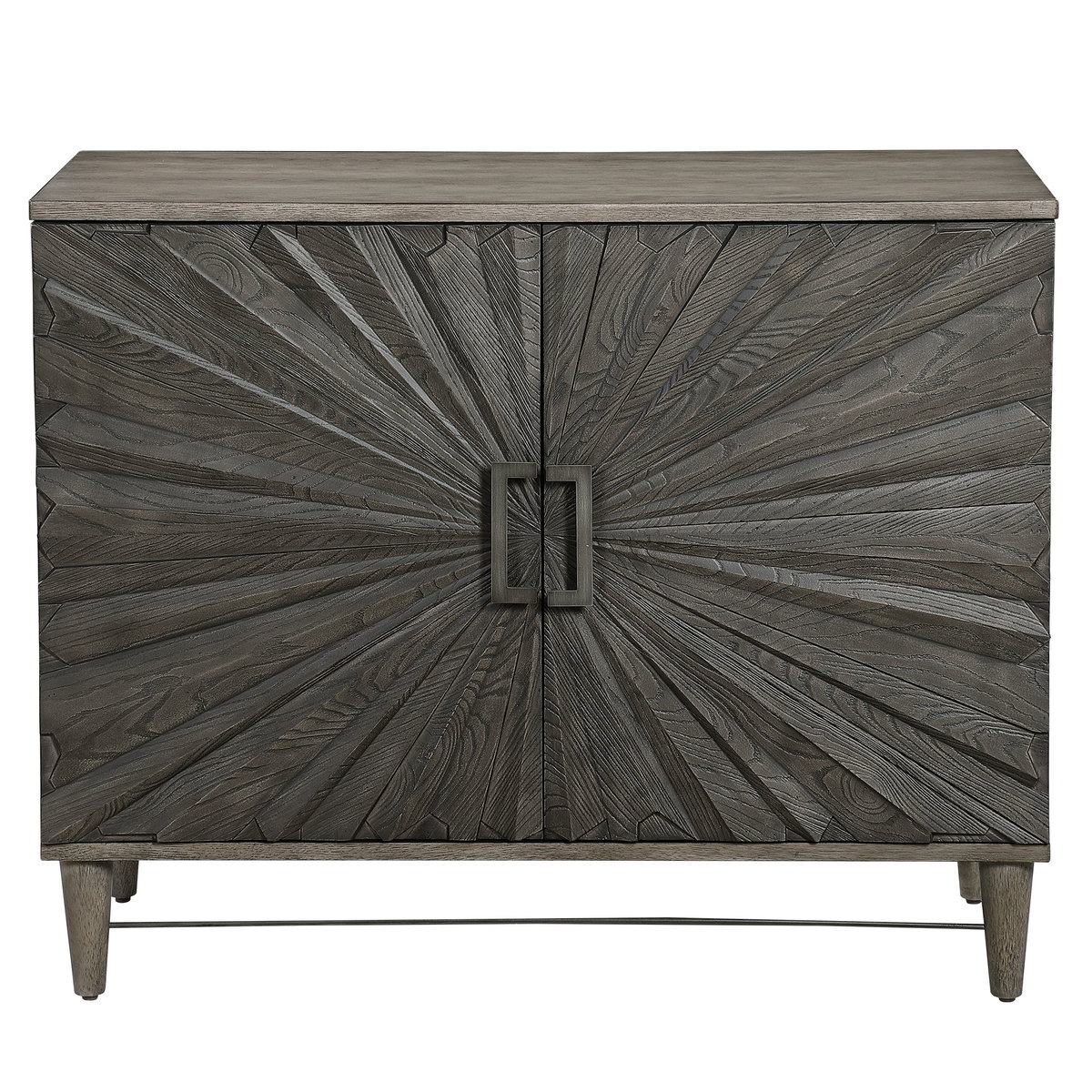 Shield Gray Oak 2 Door Cabinet, Furniture by Uttermost, 40" width x 32" height x 18" depth View 1