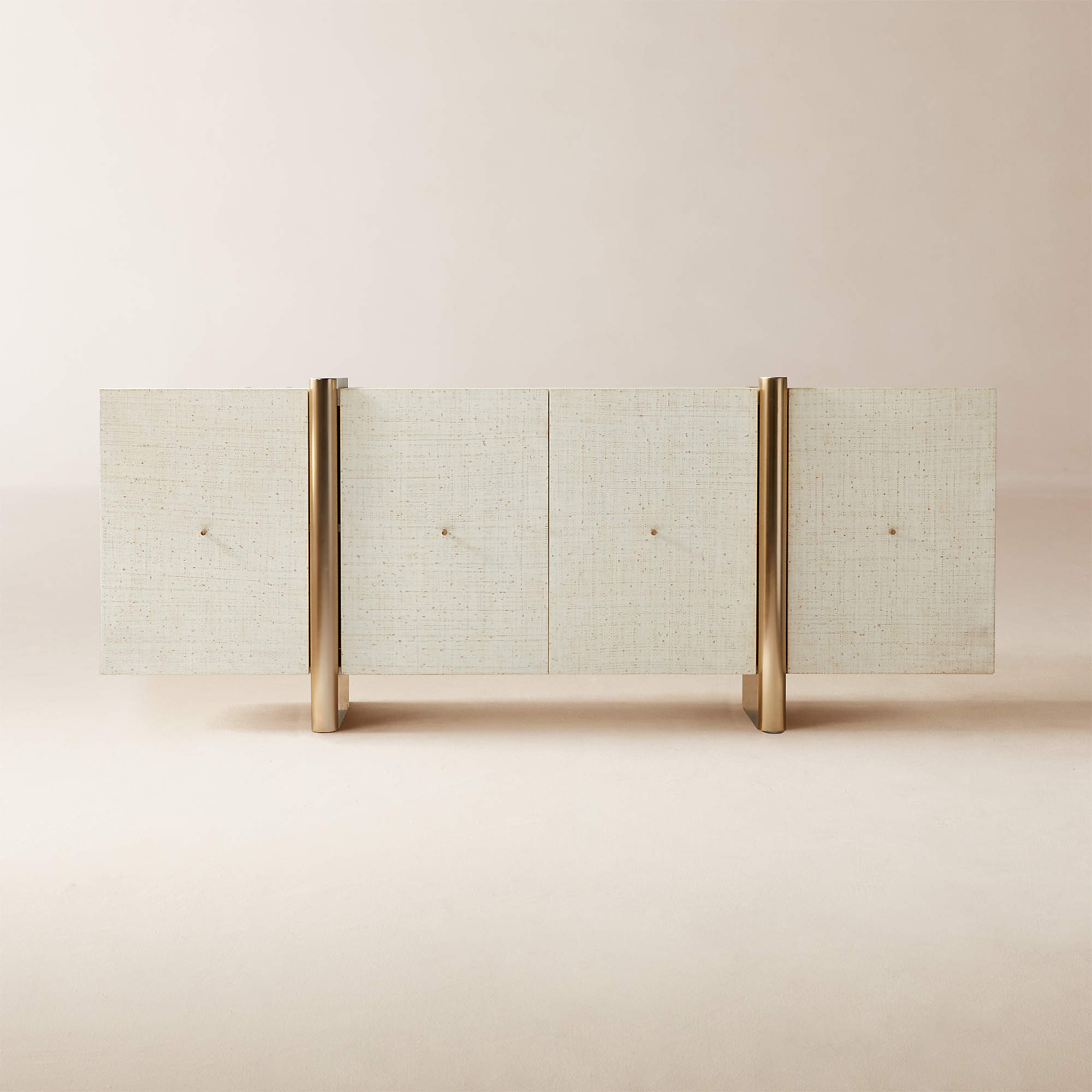 Online Designer Home Office Dorset 81" White Lacquered Linen Credenza