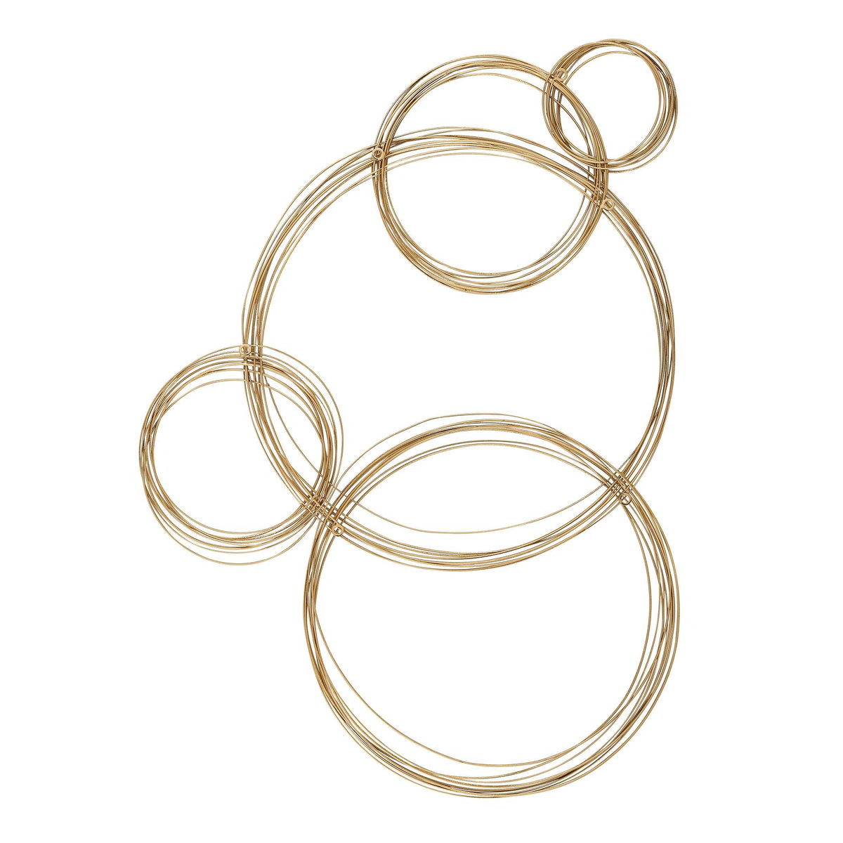 Golden Bubbles Metal Wall Decor, Art by Uttermost, 24.75" width x 34.25" height x 1.13" depth View 7
