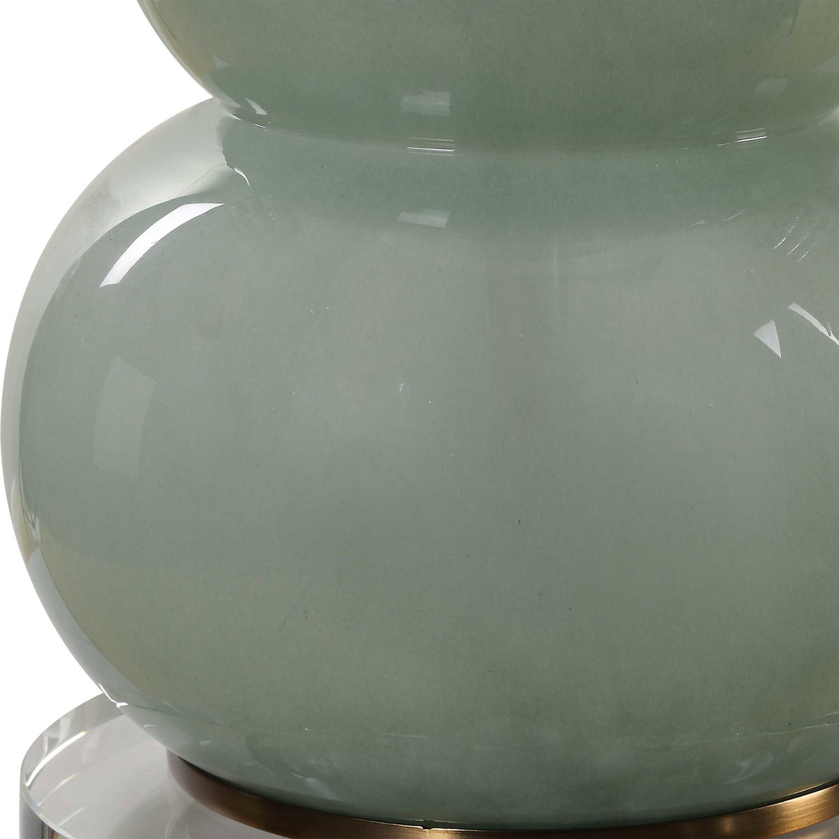 Sanctuary Green Gray Table Lamp, by Uttermost, 1'4.5" width x 2'11.25" height x 1'4.5" depth View 8