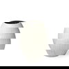 Reyan Small Pearl White Ceramic Striped Vase thumbnail 0