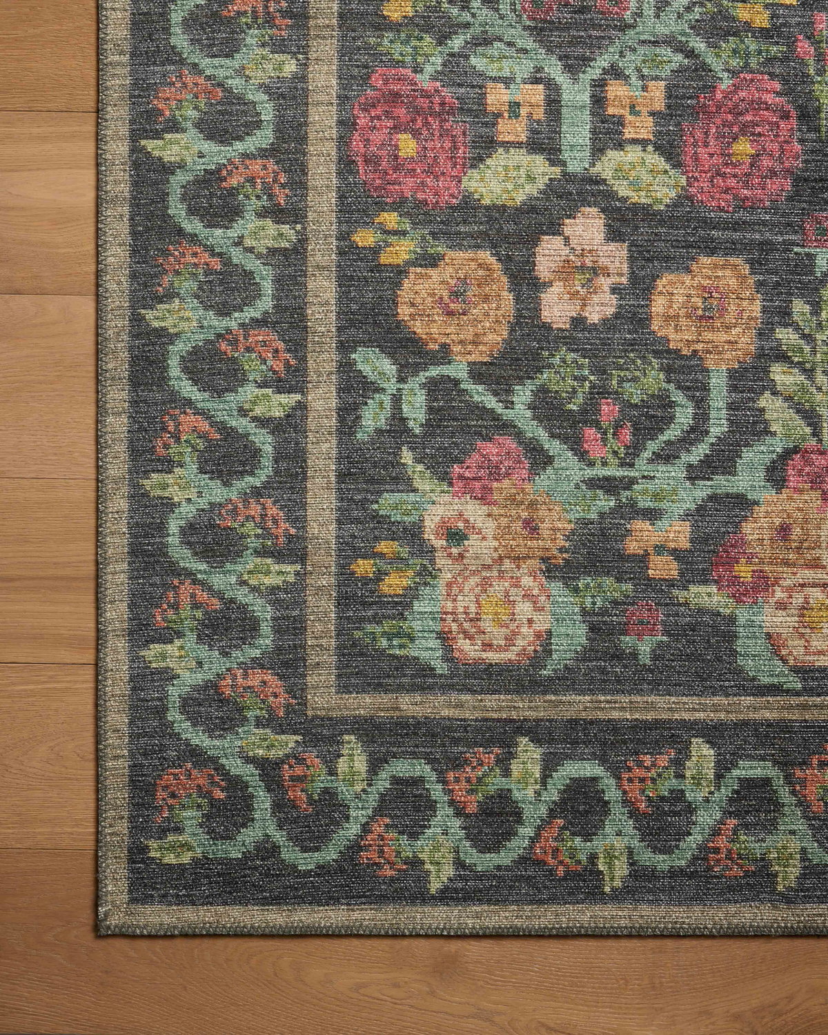 Rifle Paper Co. x Loloi Rosa Rug, 2'6" length x 7'6" width View 7