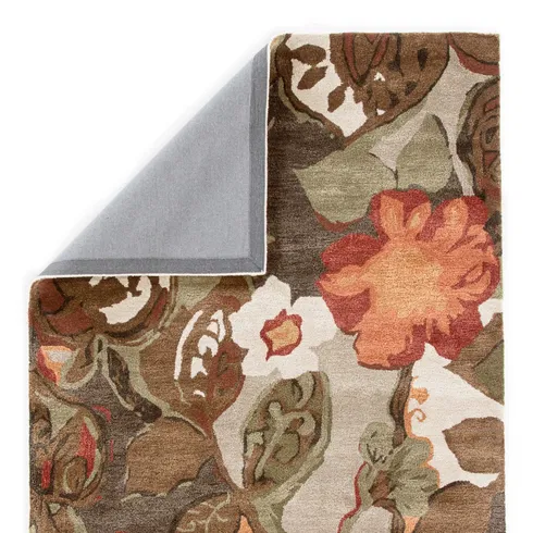 Jaipur Living Petal Pusher Handmade Floral Light Gray Multicolor Area Rug
