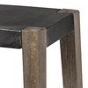 Nell Backless 26in Seat Counter Stool | Black Metal with Wood, Counter & Bar Stool by Mercana, 15" length x 15" width x 26" height thumbnail 9