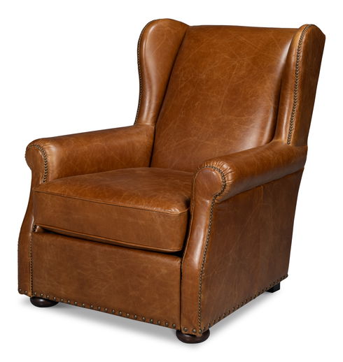 London Dry Accent Chair  Cuba Brown