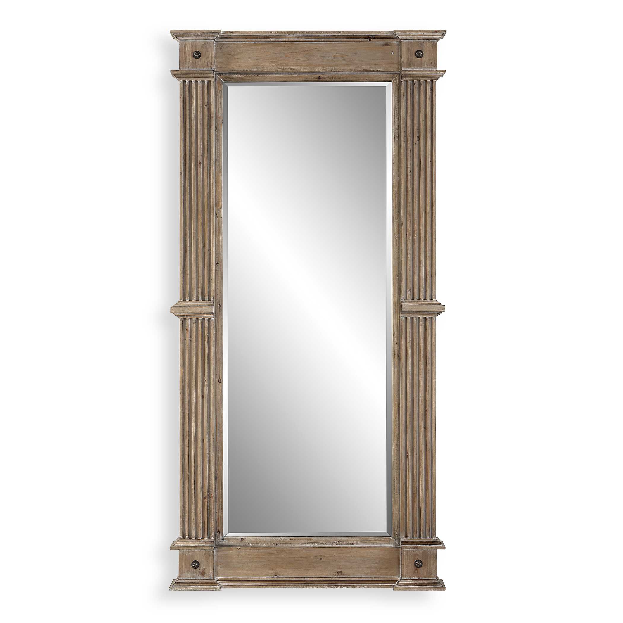 McAllister Natural Wood Oversized Mirror large image 