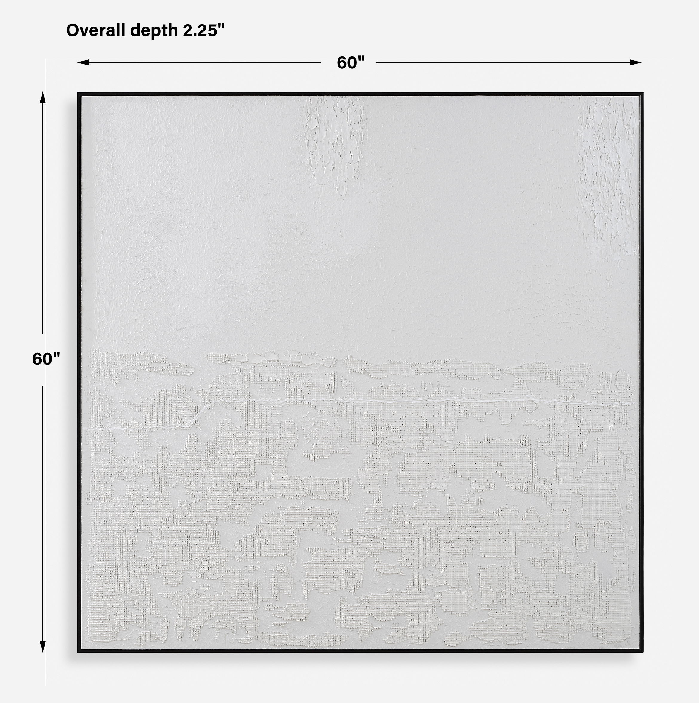 Below The Surface Abstract Art, Painting by Uttermost, 60" width x 60" height x 2.25" depth View 3