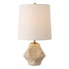 Indent Travertine Accent Lamp, by Uttermost, 9" width x 16.25" height x 9" depth thumbnail 1