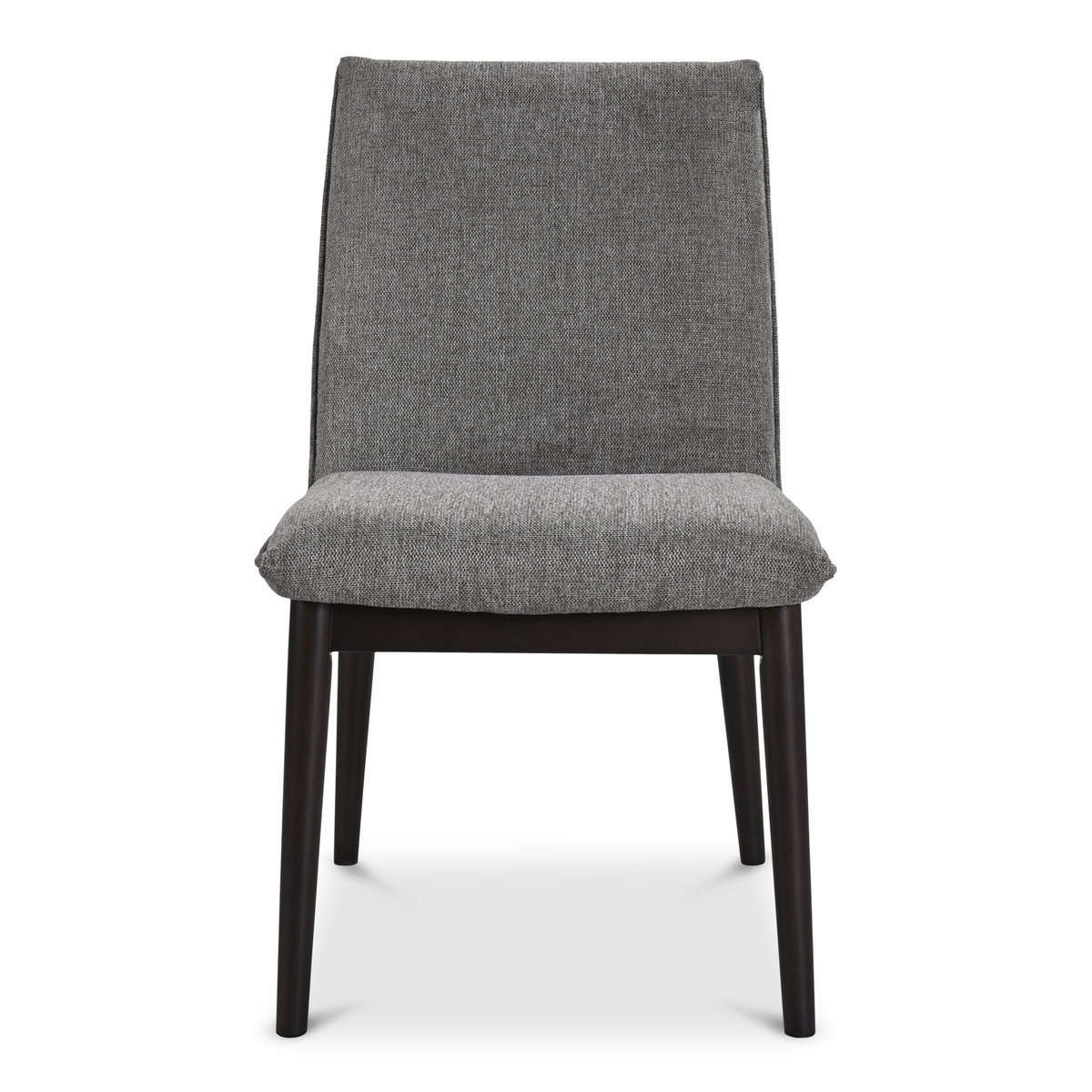 Charlie Dining Chair Dark Grey – Set Of Two, by Moe's Home, 20.25" width x 35" height x 24.25" depth View 3