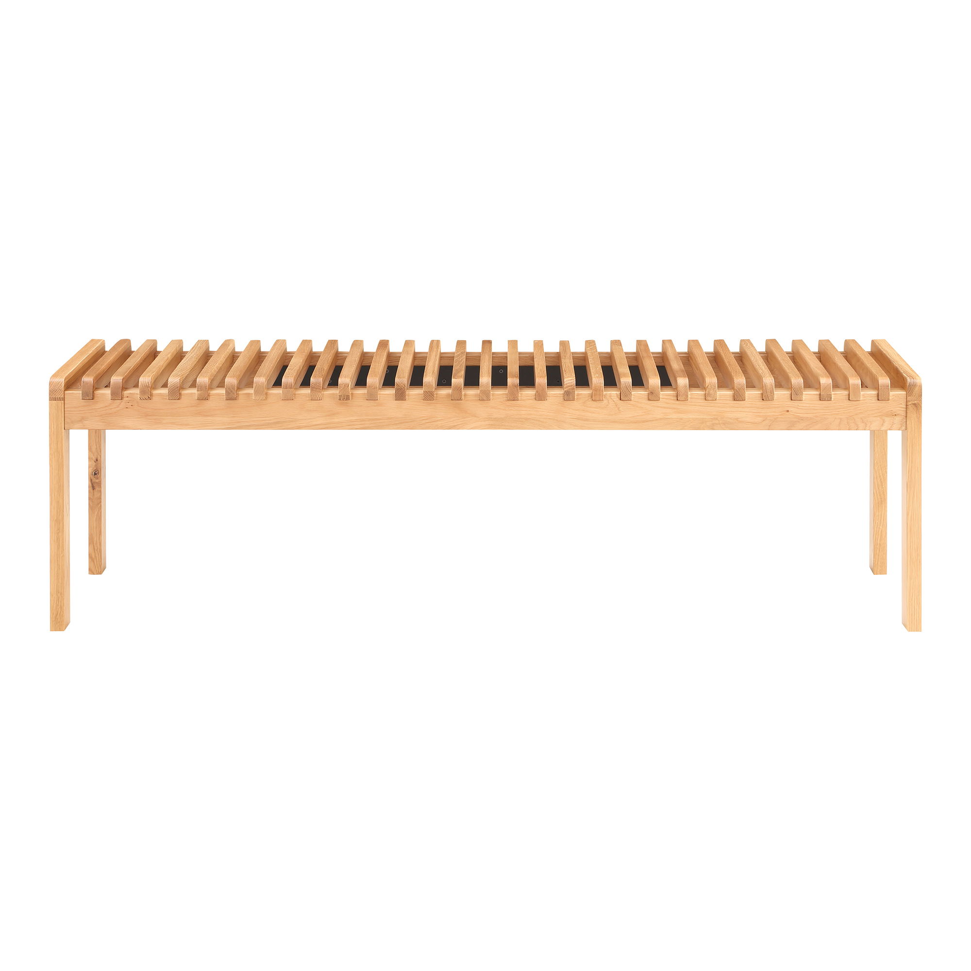 Rohe Bench Natural Oak, Benche by Moe's Home, 60" width x 18.11" height x 17.5" depth View 1