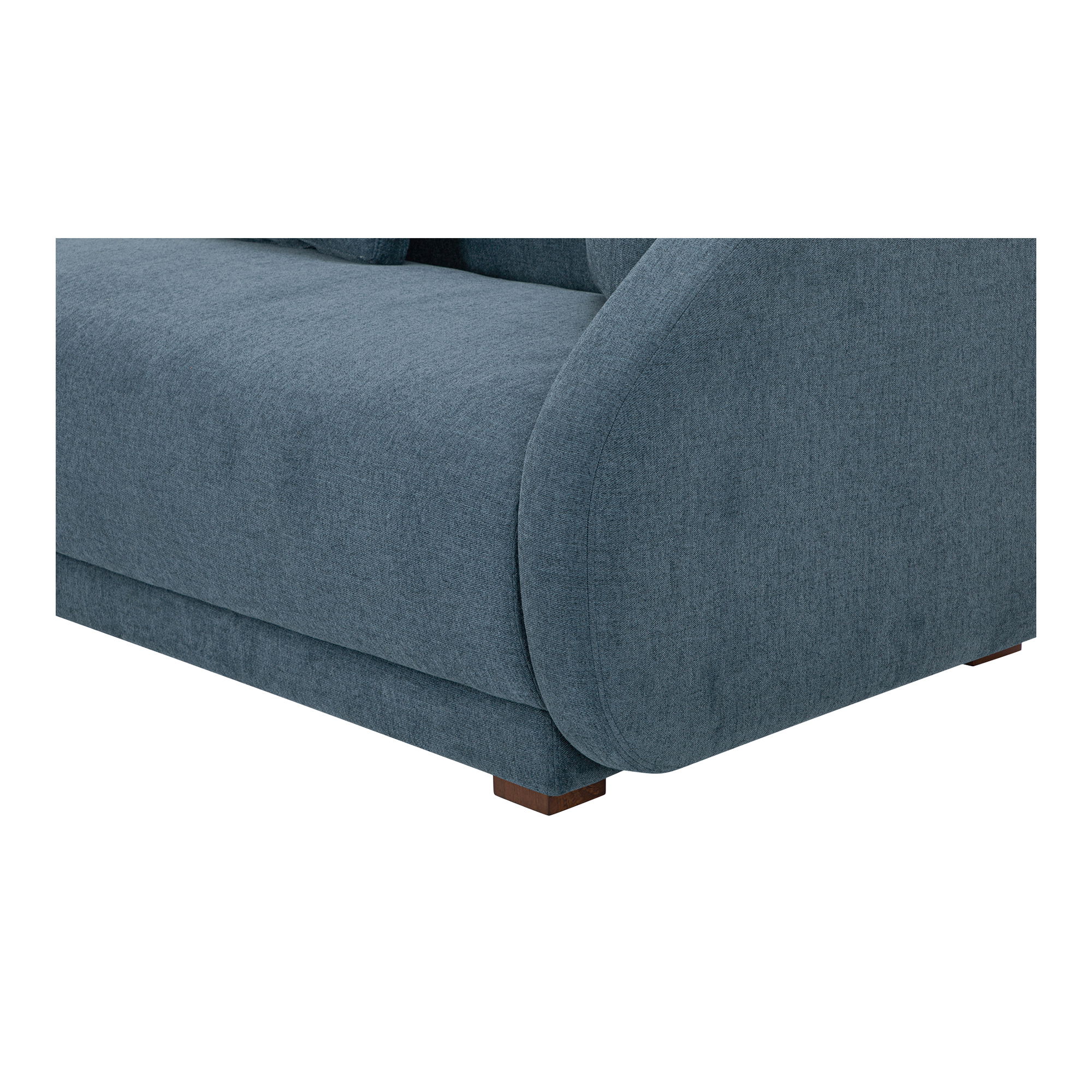 Fraser Right Arm Facing Sofa Deep Blue, Sectional Sofa by Moe's Home, 70" width x 31.5" height x 34.3" depth View 5