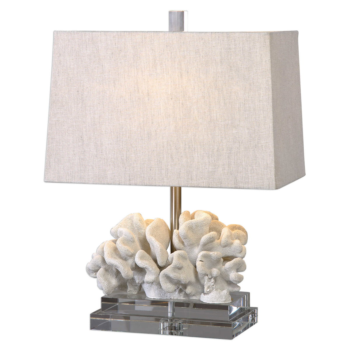 Coral Sculpture Table Lamp, by Uttermost, 16" width x 22" height x 10" depth View 1