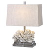 Coral Sculpture Table Lamp, by Uttermost, 16" width x 22" height x 10" depth thumbnail 1