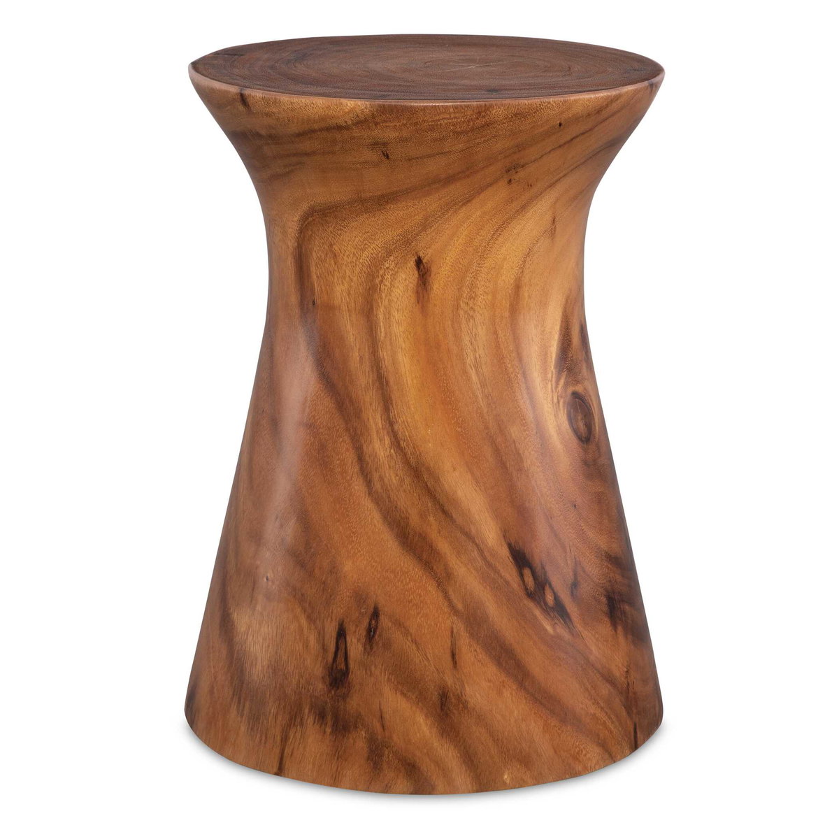 Swell Wooden Accent Table, Side & End Table by Uttermost, 13" width x 18" height x 13" depth View 1