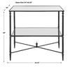 Henzler Mirrored Steel Lamp Table thumbnail 2