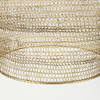 Halycon  Gold Mesh and Iron Pendant Light, by Mercana, 16" length x 16" width x 20" height thumbnail 8