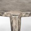 Randy Silver Nickel Cast Aluminum Metal Coffee Table, by Mercana, 37.8" length x 37.8" width x 18.9" height thumbnail 6