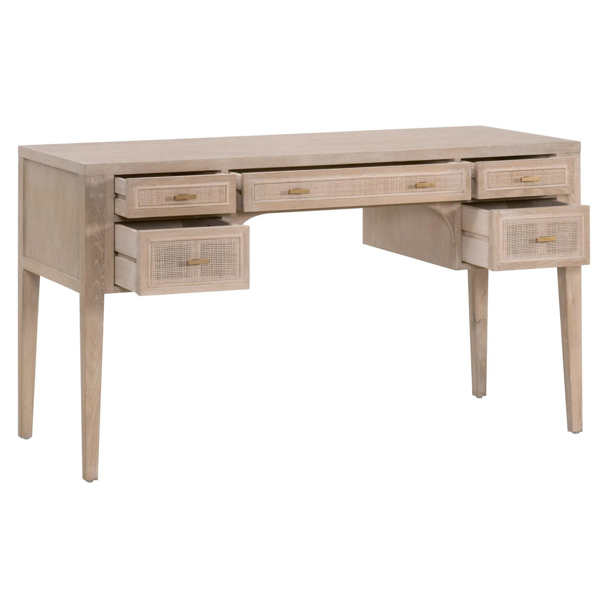 Cane Desk, by Essentials for Living, 55" width x 31.25" height x 24" depth View 4