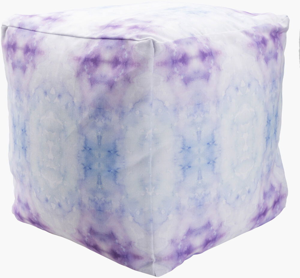 Agua Pouf, Ottoman by Surya, 18" width x 18" height