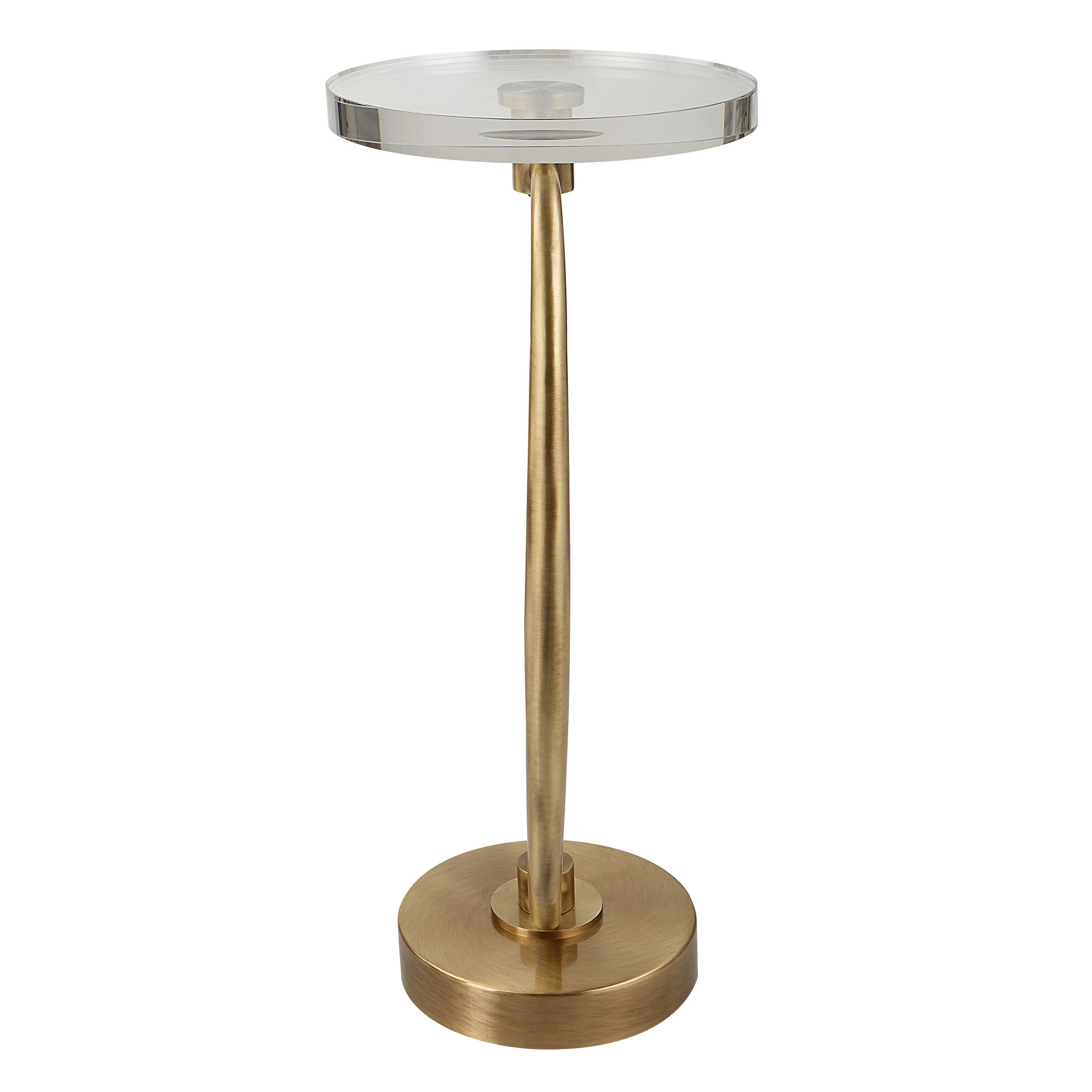 Waveney Brass Drink Table large image 