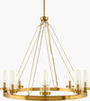 Motovun Chandelier, by Surya, 35" length x 35" width x 32" height thumbnail