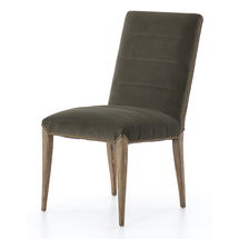 Online Designer Other Nate Velvet Dining Chair in Gray