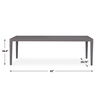 Polanco Outdoor Aluminum Dining Table, Furniture by Uttermost, 92" width x 29.75" height x 38.6" depth thumbnail 3