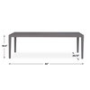 Polanco Outdoor Aluminum Dining Table, Outdoor Table by Uttermost, 7'8" width x 2'5.75" height x 3'2.6" depth thumbnail 3