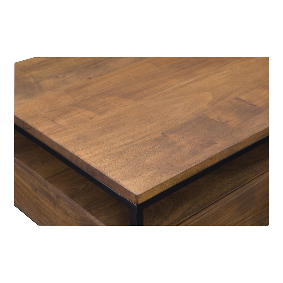 Vancouver Coffee Table Light Brown, by Moe's Home, 52" width x 17" height x 26" depth View 3