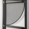 Navin 10x46.5 Black Metal Body White Fabric Shade Rectangular Wall Sconce, by Mercana, 10.04" length x 8.86" width x 46.85" height thumbnail 9