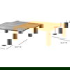 Post Coffee Table White Oak thumbnail 15