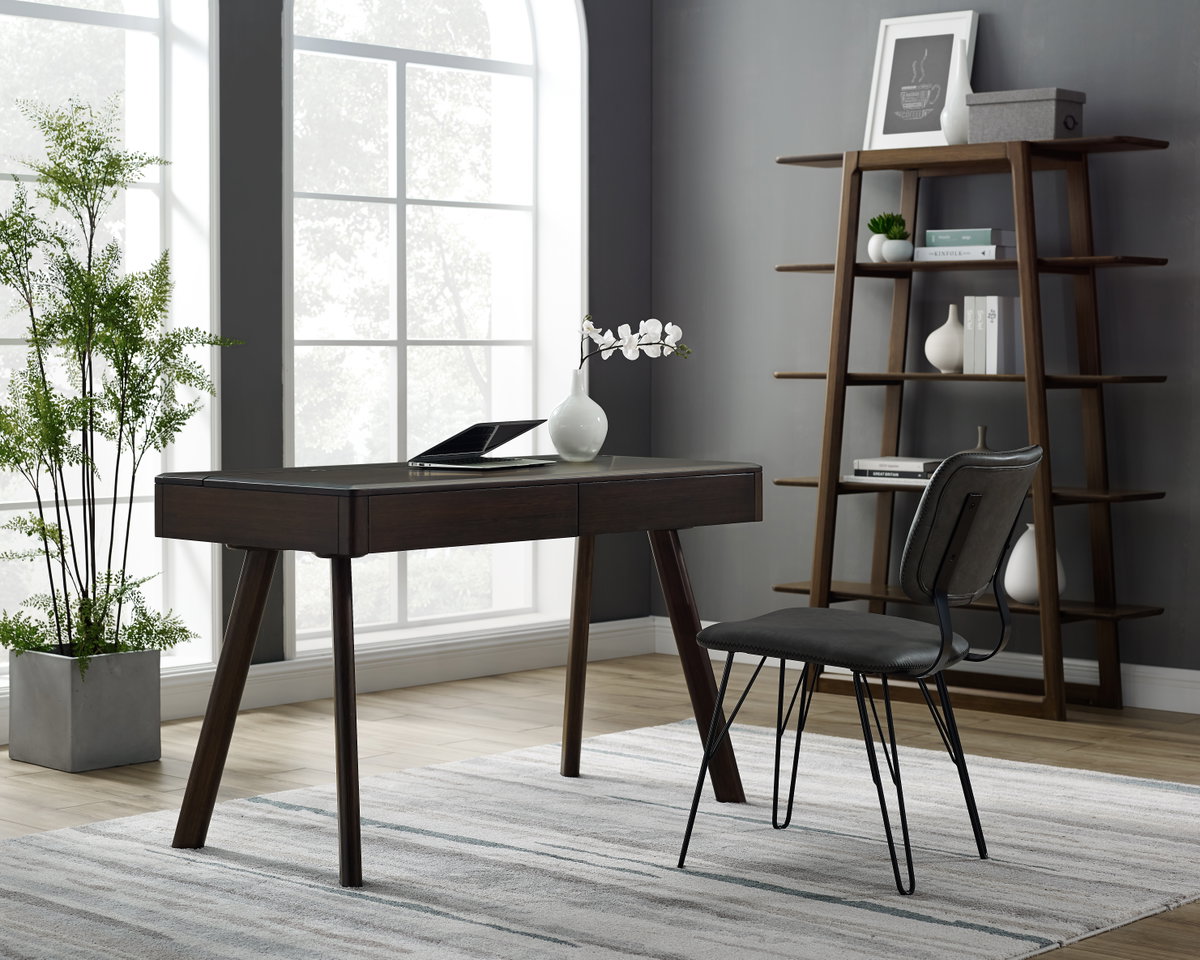 Currant Bookshelf, Black Walnut, Shelving & Bookcase by Greenington, 13.25" length x 46.5" width x 62" height View 9