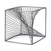 Rochon 8L x 8W Gray Metal Decorative Cube, Decorative Object by Mercana, 8.07" length x 8.07" width x 8.07" height thumbnail 1