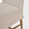 Whitley Oatmeal Performance Fabric with Oak Wood Dining Chair, by Mercana, 19.25" length x 24" width x 35" height thumbnail 9