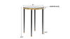 Stiletto Antique Gold Side Table thumbnail 2