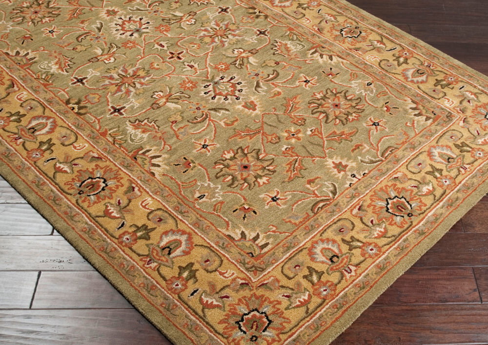 Crowne Handmade Rug, by Surya, 1'6" length x 1'6" width