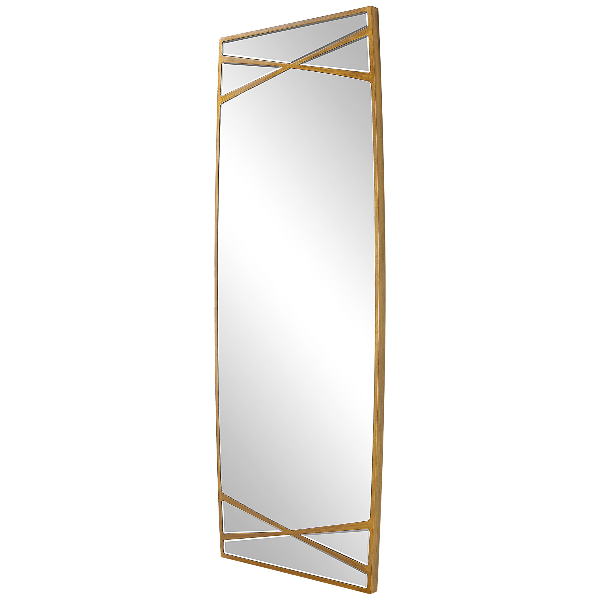 Gentry Oversized Gold Mirror large image 