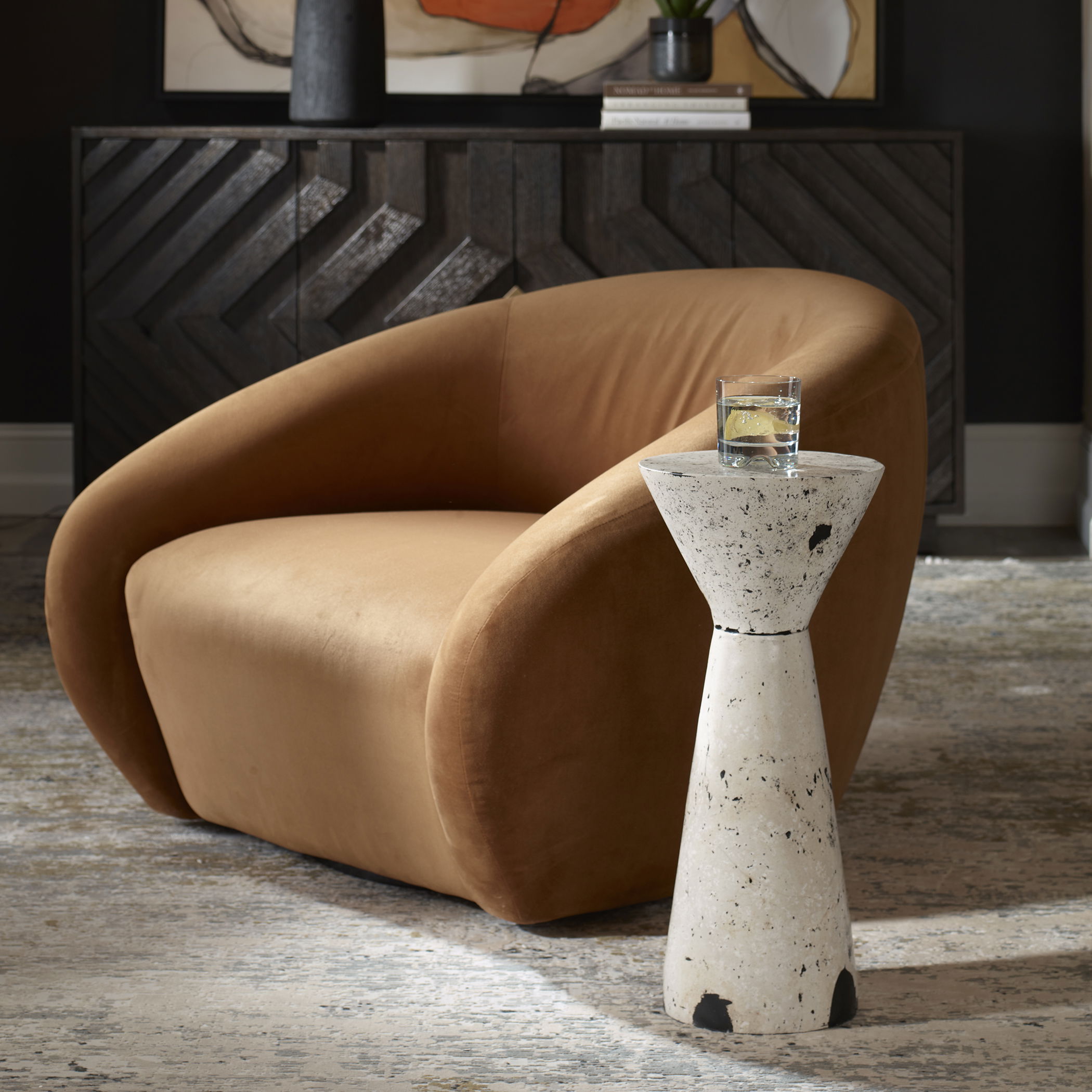 Lenora Stone Drink Table large image 