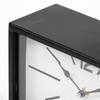 Lita Black Metal Rectangular Table Clock, by Mercana, 8.5" length x 4.13" width x 7.87" height thumbnail 9