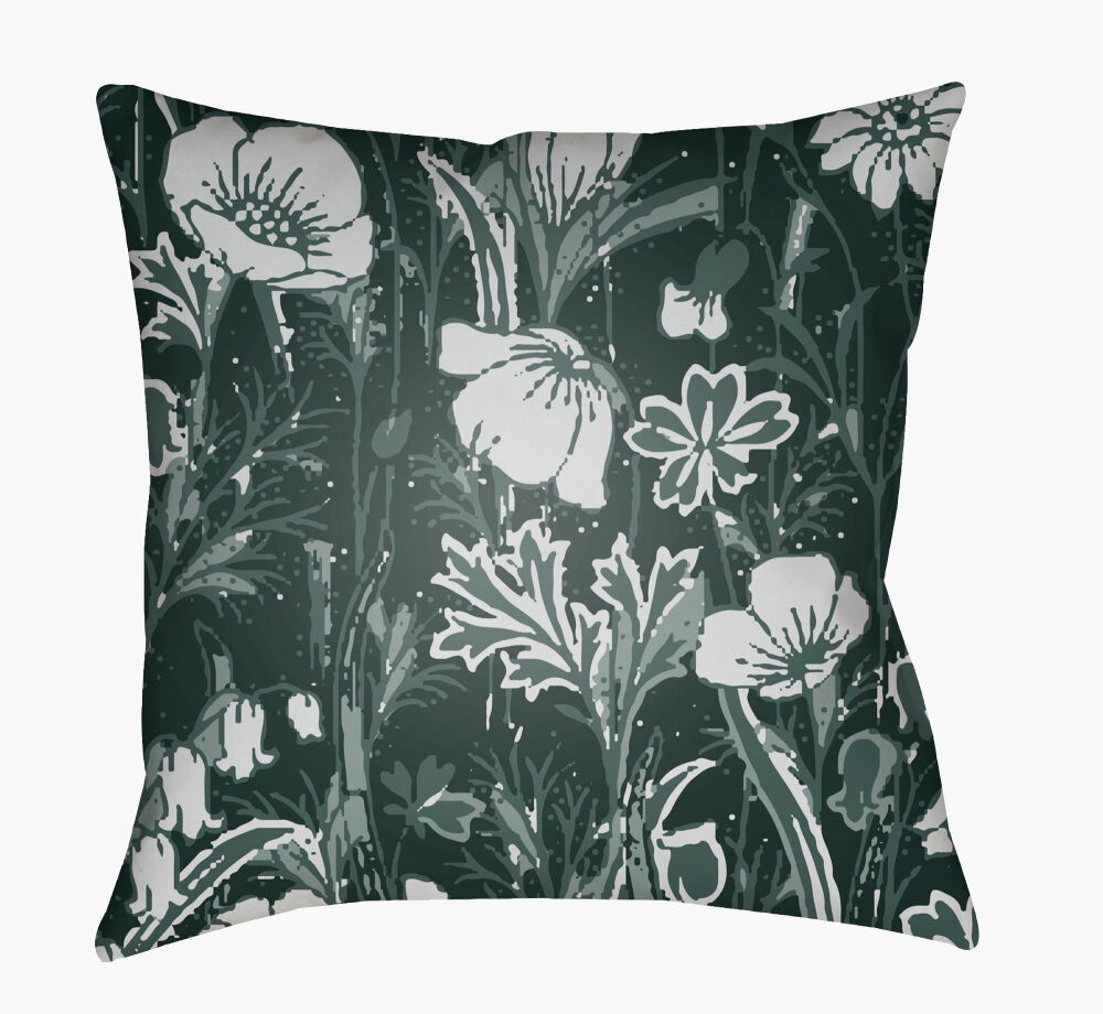 Chinoiserie Floral Accent Pillow large image 