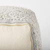 Farida 6.0L x 16.0W x 16.0H Light Gray Wool and Polyester Patterned Pouf thumbnail 8