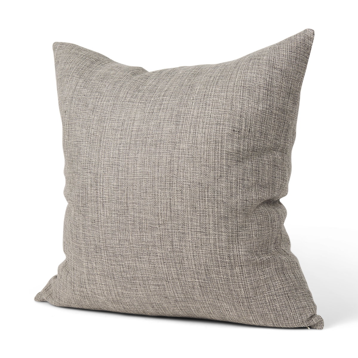 Jacklyn 22x22 Grey Linen Square Decorative Pillow Cover, by Mercana, 22" length x 22" width x 0.2" height View 1