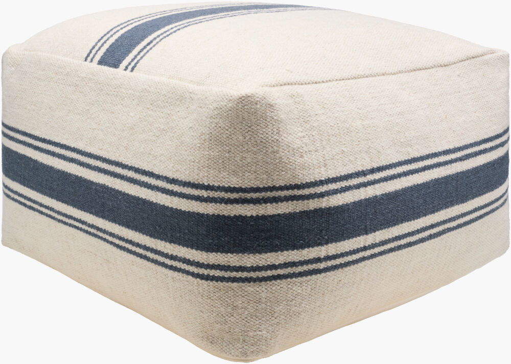 Waylon Pouf, Ottoman by Surya, 24" width x 14" height