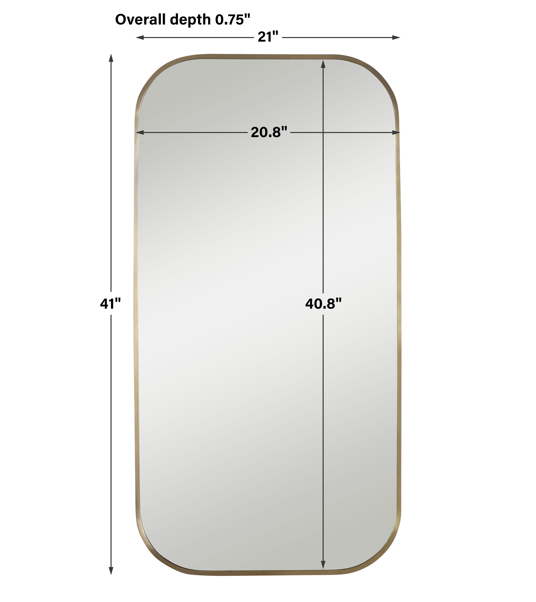 Taft Plated Brass Mirror large image 