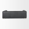 Ricciardo Black Leather Wrapped Three Seater Sofa thumbnail 5