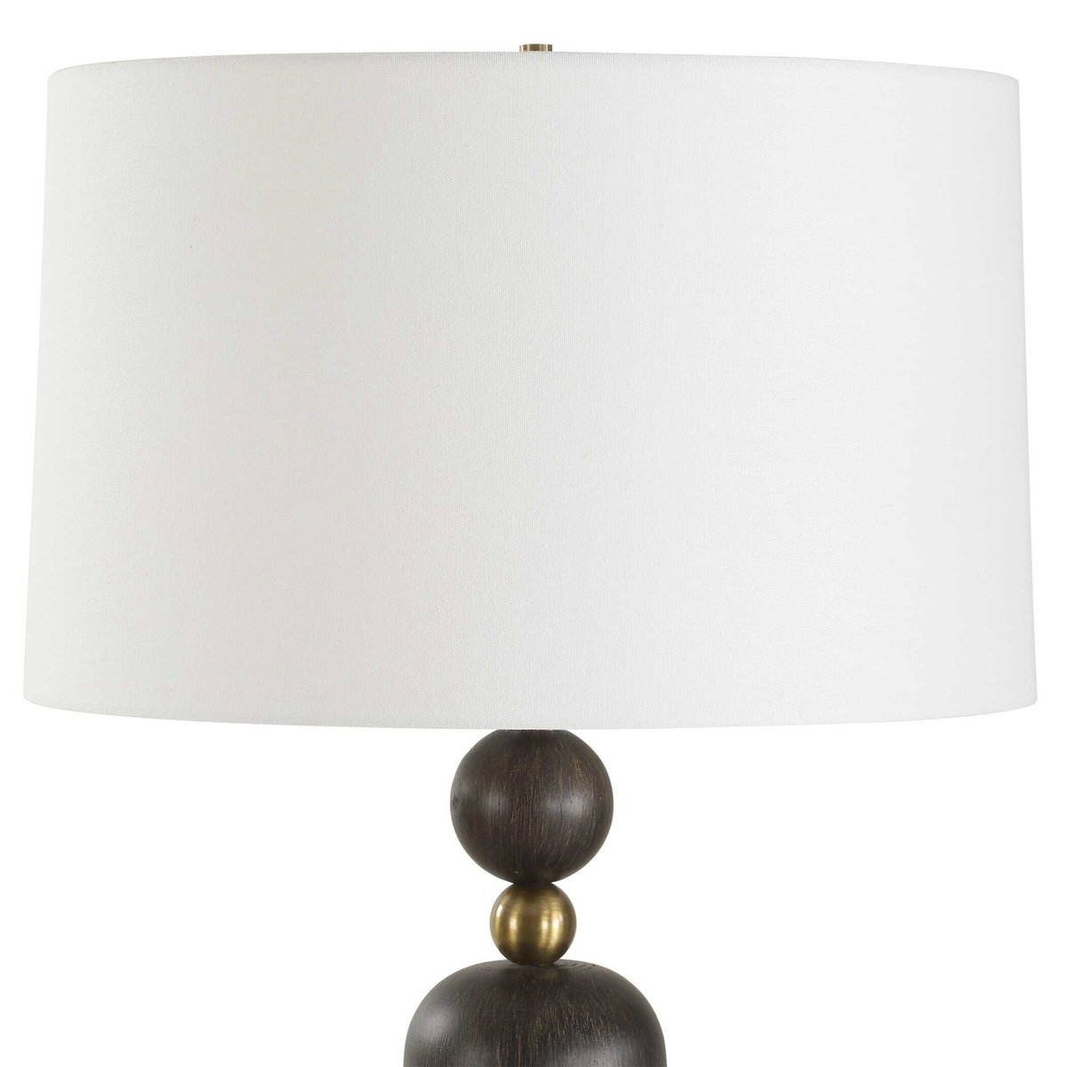 McQuinn Dark Walnut Table Lamp, by Uttermost, 1'6" width x 2'6.5" height x 1'6" depth View 6