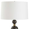 McQuinn Dark Walnut Table Lamp, by Uttermost, 1'6" width x 2'6.5" height x 1'6" depth thumbnail 6